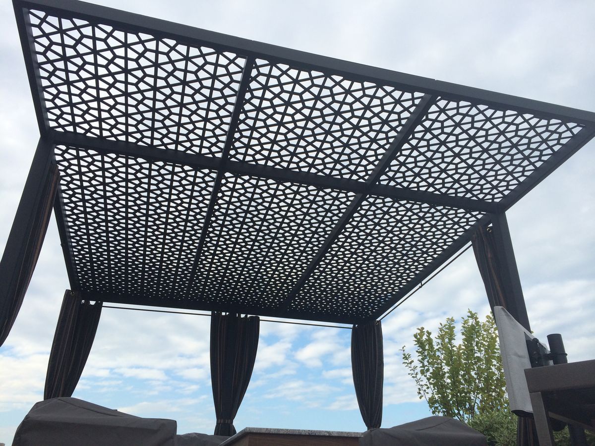 Metalna pergola Kotor Crna Gora | Metal pergola Montenegro | Металлическая беседка Черногория